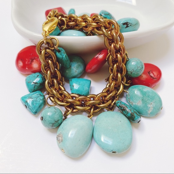 Chunky Stones Mixed Beads Bracelet - Picture 2 of 5